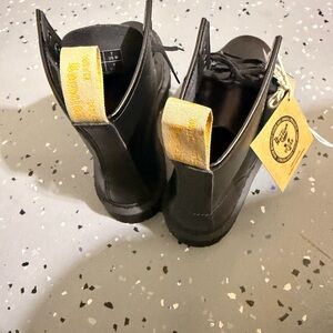Dr. Martens Black Boots with Yellow Accents